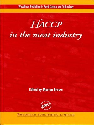 cover image of Haccp in the Meat Industry